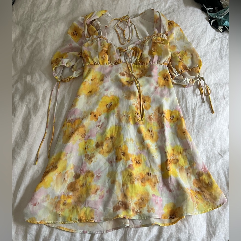Floral Yellow Dress